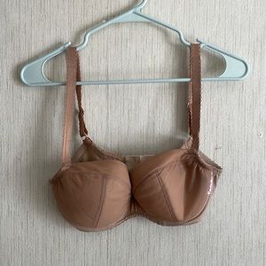 Ewa Michalak 70F 32F UK 3 part cup tan bra Polish brand